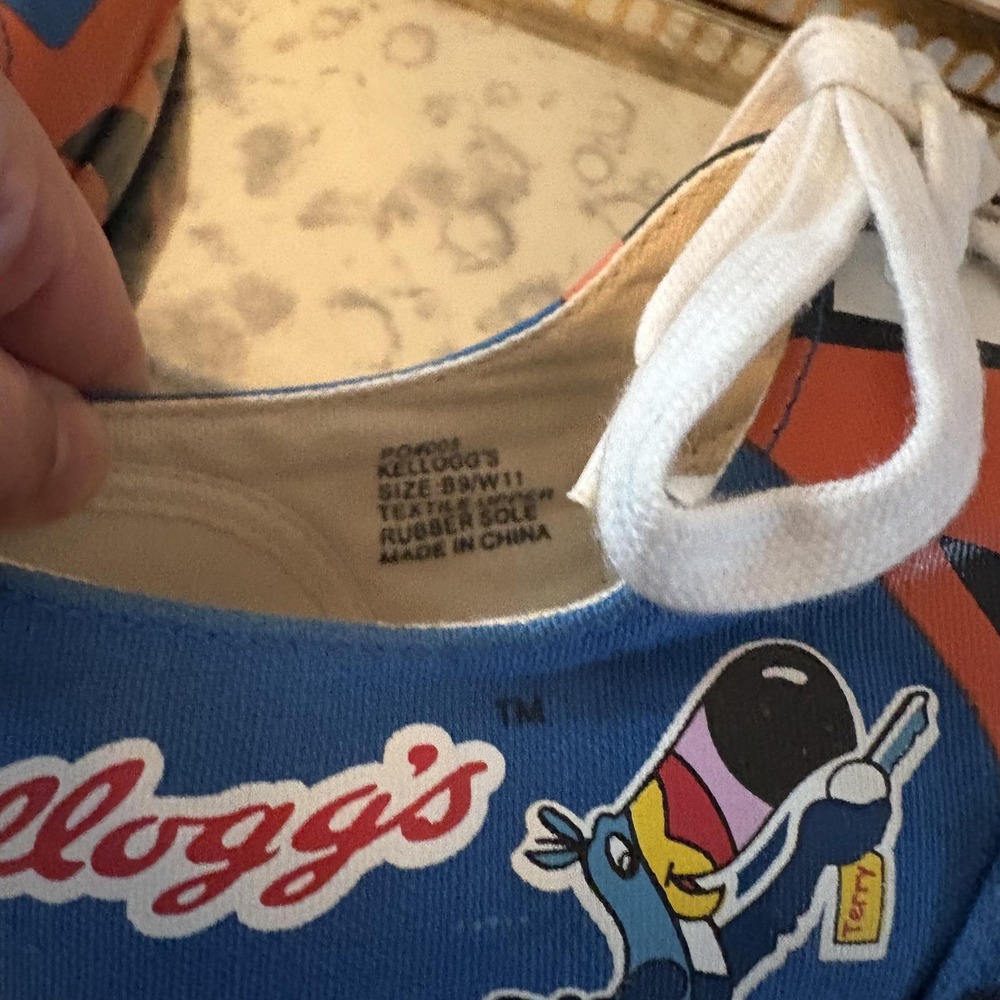 Vintage Kellogg's Tony the Tiger Shoes Mens Size 9 Womens 11‎ Racing NASCAR 90s - Picture 7 of 8